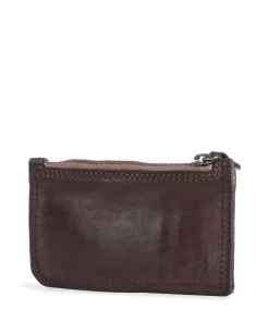 Kreditkartenetui genarbtes Rindsleder dunkelbraun
