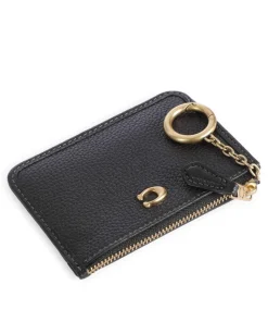 Kreditkartenetui genarbtes Leder schwarz