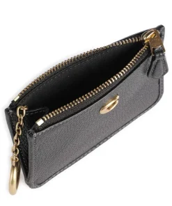 Kreditkartenetui genarbtes Leder schwarz