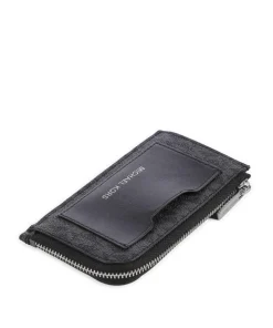 Kreditkartenetui Lederimitat schwarz