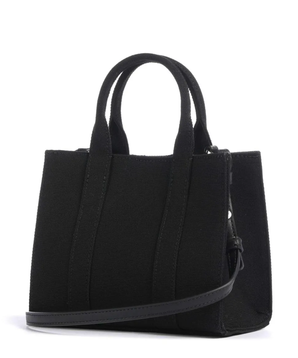 K/Rue St Guillaume Mini Umhängetasche Canvas schwarz