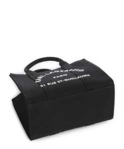 K/Rue St Guillaume Mini Umhängetasche Canvas schwarz