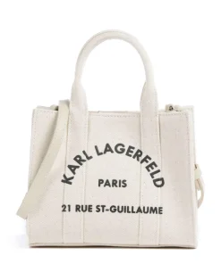 K/Rue St Guillaume Mini Umhängetasche Canvas creme