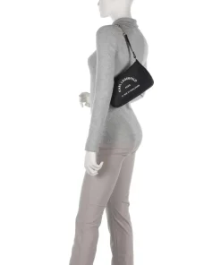 K/Rue St Guillaume Schultertasche recyceltes Polyamid schwarz