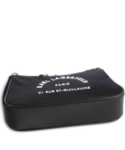 K/Rue St Guillaume Schultertasche recyceltes Polyamid schwarz