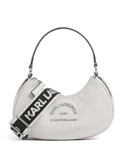 K/Rue St Guillaume Schultertasche recyceltes Polyamid elfenbein