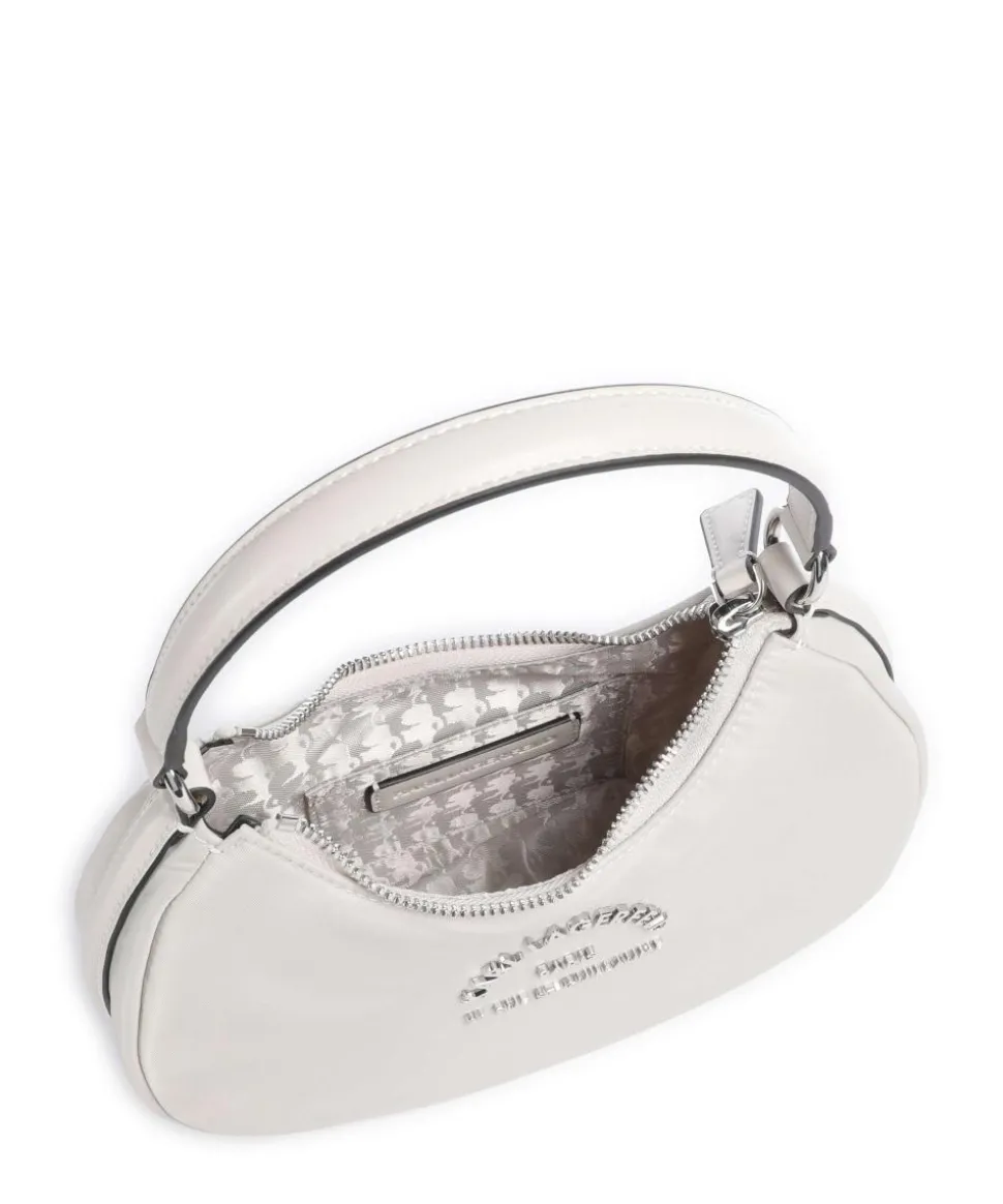 K/Rue St Guillaume Schultertasche recyceltes Polyamid elfenbein