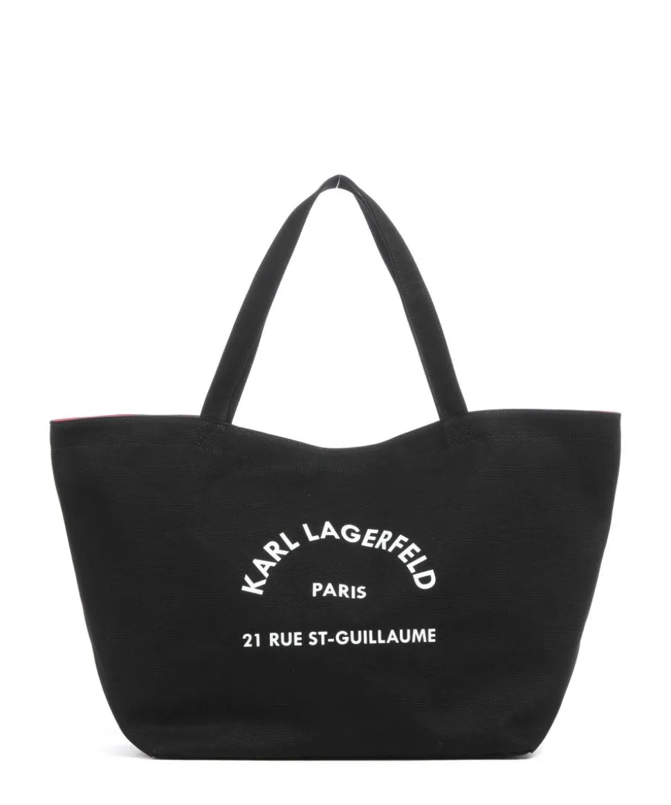 K/Rue St Guillaume Shopper Canvas schwarz