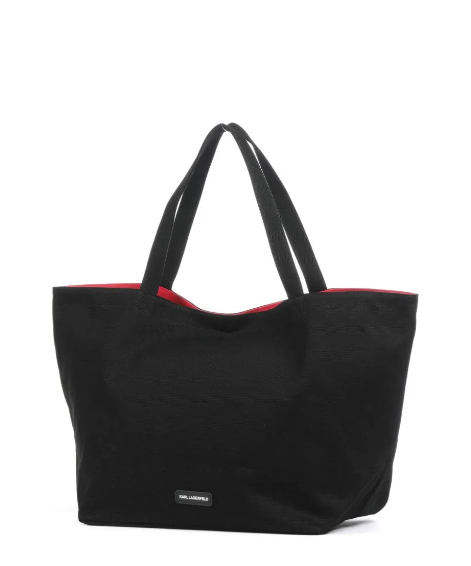 K/Rue St Guillaume Shopper Canvas schwarz
