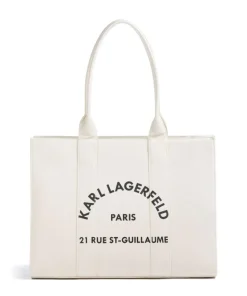K/Rue St Guillaume Shopper Canvas elfenbein