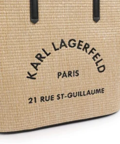 K/Rue St Guillaume Shopper Polyurethane natur/schwarz