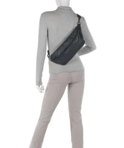 Kruger Gürteltasche weiches Rindsleder blaugrau