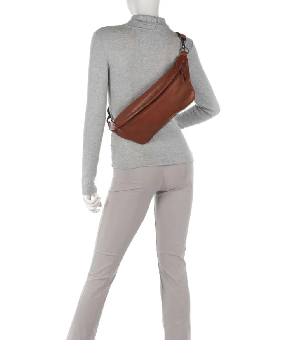 Kruger Gürteltasche weiches Rindsleder cognac