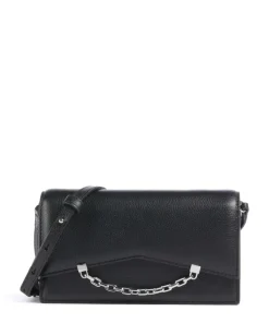 K/Seven Geldbörse genarbtes Rindsleder schwarz