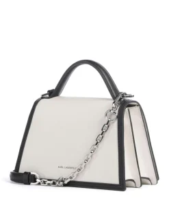 K/Signature 2.0 Handtasche fein genarbtes Rindsleder weiß