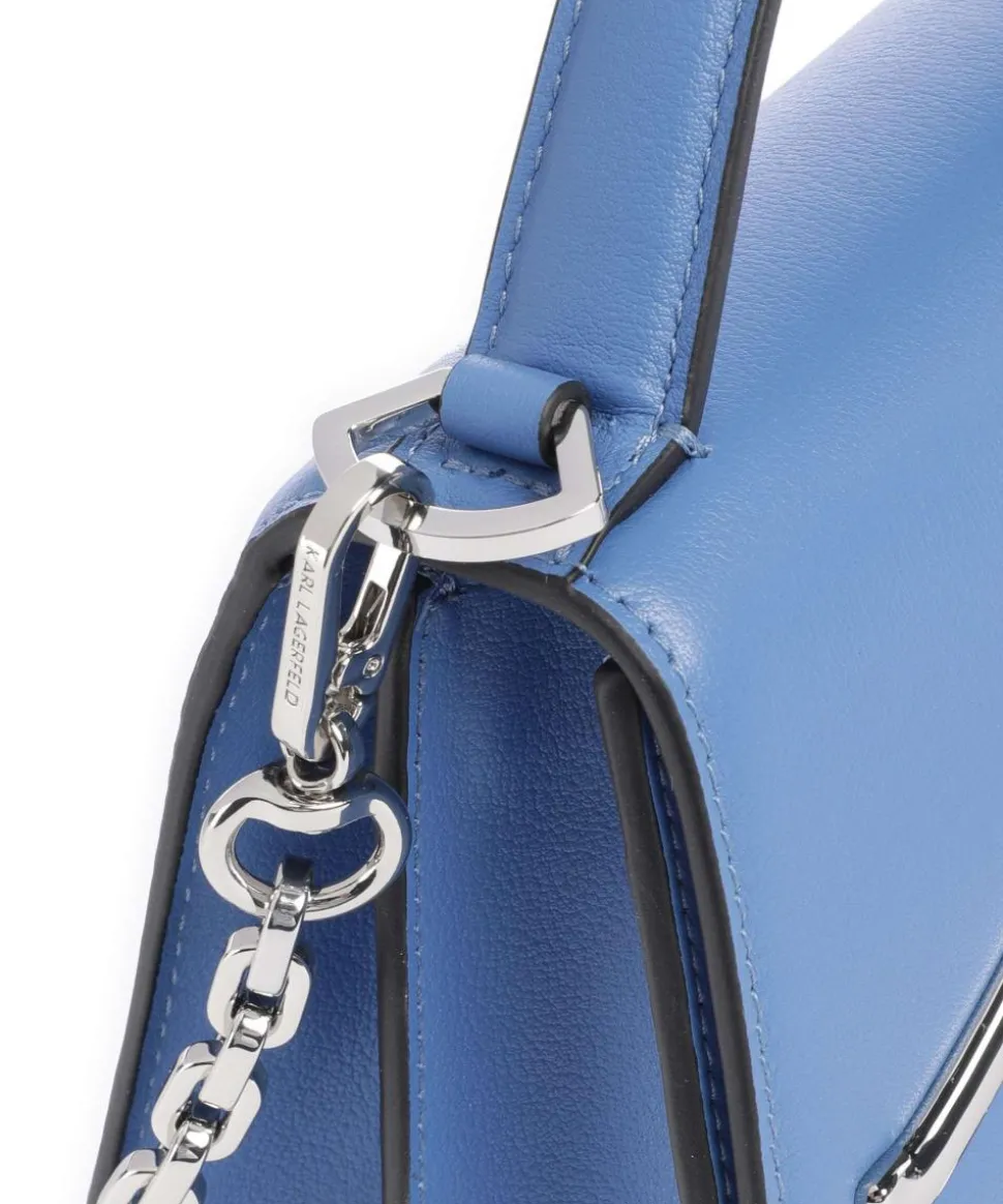 K/Signature 2.0 Handtasche genarbtes Rindsleder blau