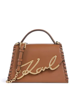 K/Signature 2.0 Handtasche genarbtes Rindsleder braun