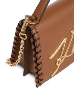 K/Signature 2.0 Handtasche genarbtes Rindsleder braun