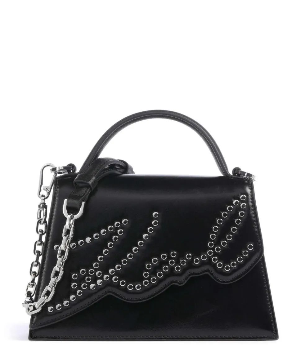 K/Signature 2.0 Small Handtasche Rindsleder schwarz