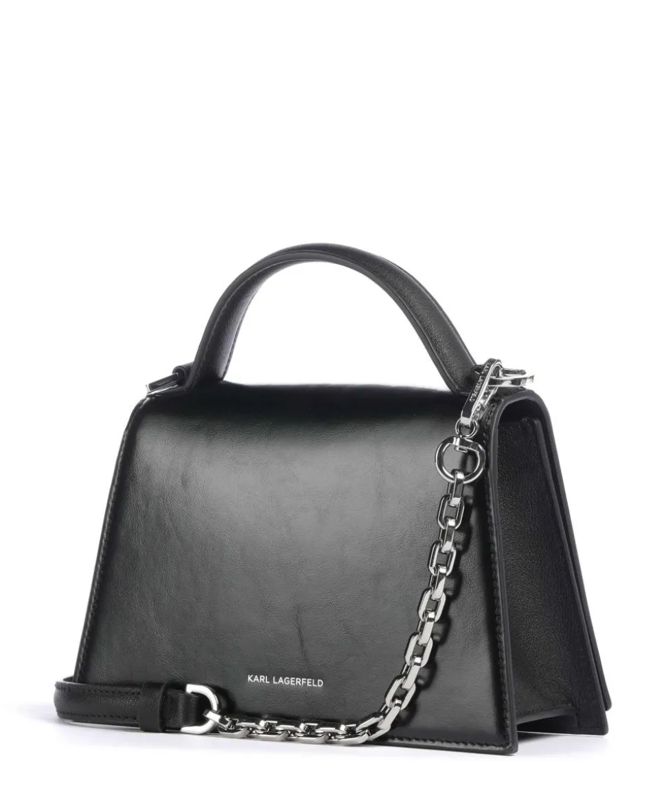 K/Signature 2.0 Small Handtasche Rindsleder schwarz