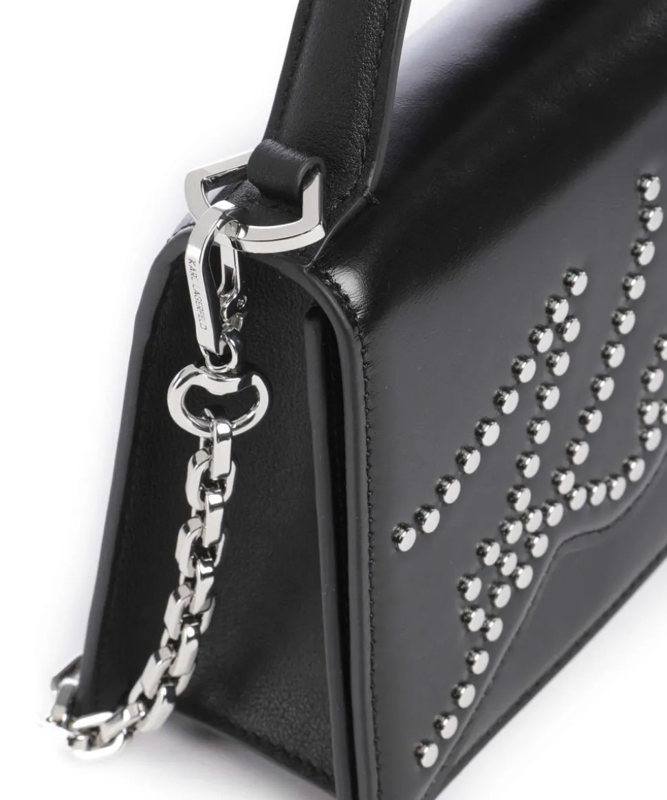 K/Signature 2.0 Small Handtasche Rindsleder schwarz