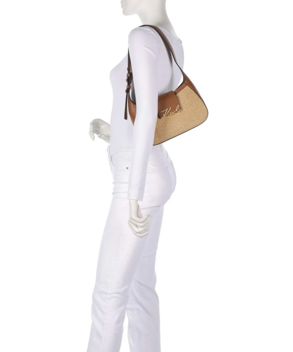 K/Signature Schultertasche Polypropylen beige/braun