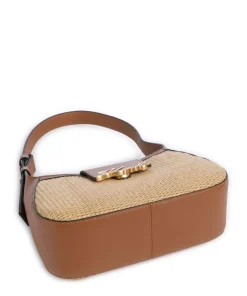 K/Signature Schultertasche Polypropylen beige/braun