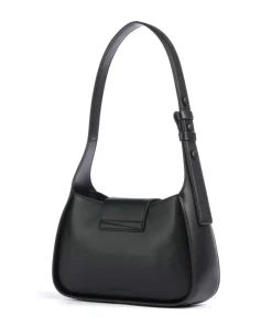 K/Signature Schultertasche fein genarbtes Rindsleder schwarz