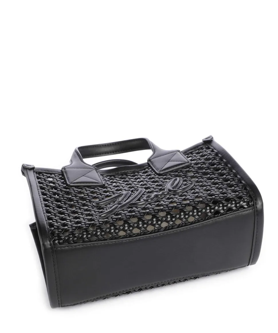 K/Skuare Small Handtasche Lederimitat schwarz