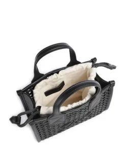 K/Skuare Small Handtasche Lederimitat schwarz