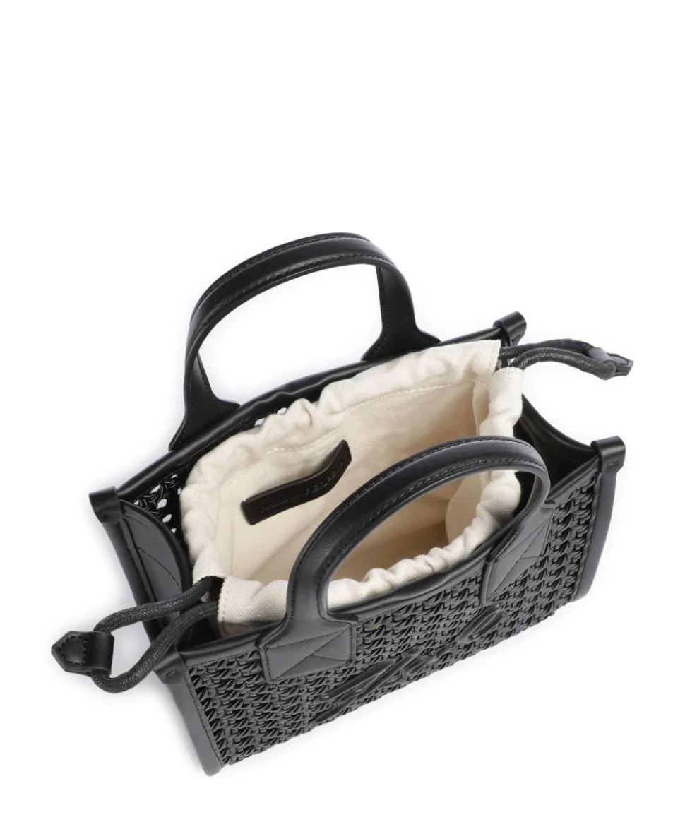 K/Skuare Small Handtasche Lederimitat schwarz