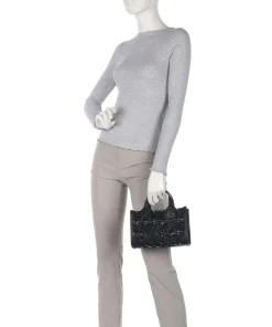 K/Skuare Small Handtasche Textil schwarz