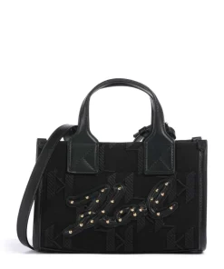 K/Skuare Small Umhängetasche Baumwolle, Lederimitat schwarz