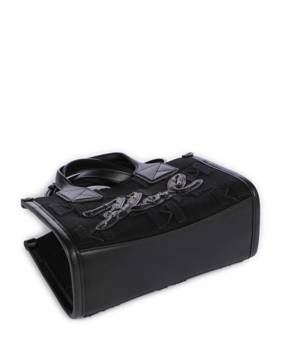 K/Skuare Small Umhängetasche Baumwolle, Lederimitat schwarz