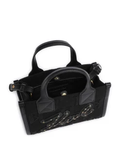 K/Skuare Small Umhängetasche Baumwolle, Lederimitat schwarz