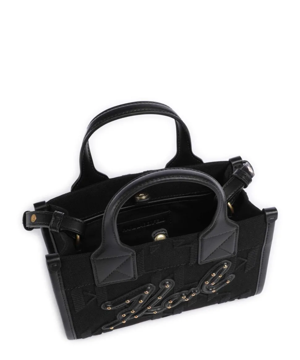 K/Skuare Small Umhängetasche Baumwolle, Lederimitat schwarz