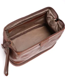 Kulturbeutel braun 27 cm