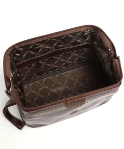 Kulturbeutel rotbraun 27 cm