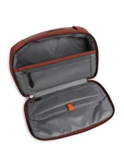 Kulturbeutel rotbraun 25 cm