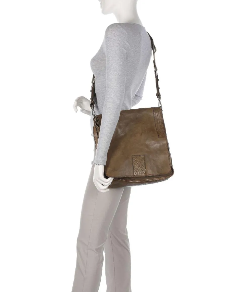 Kuriertasche Rindsleder khaki