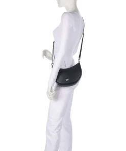 Kyla Schultertasche fein genarbtes Rindsleder schwarz