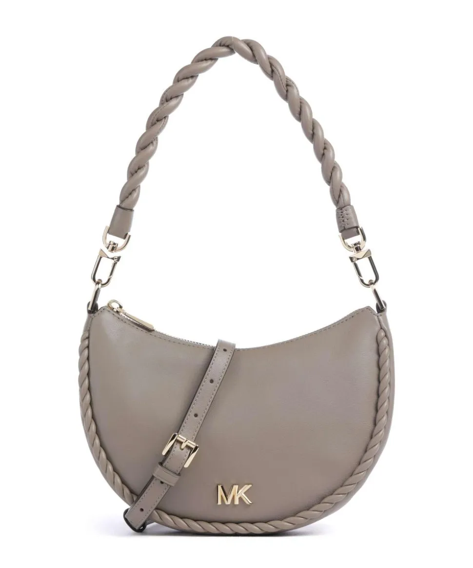 Kyla Small Schultertasche fein genarbtes Rindsleder taupe