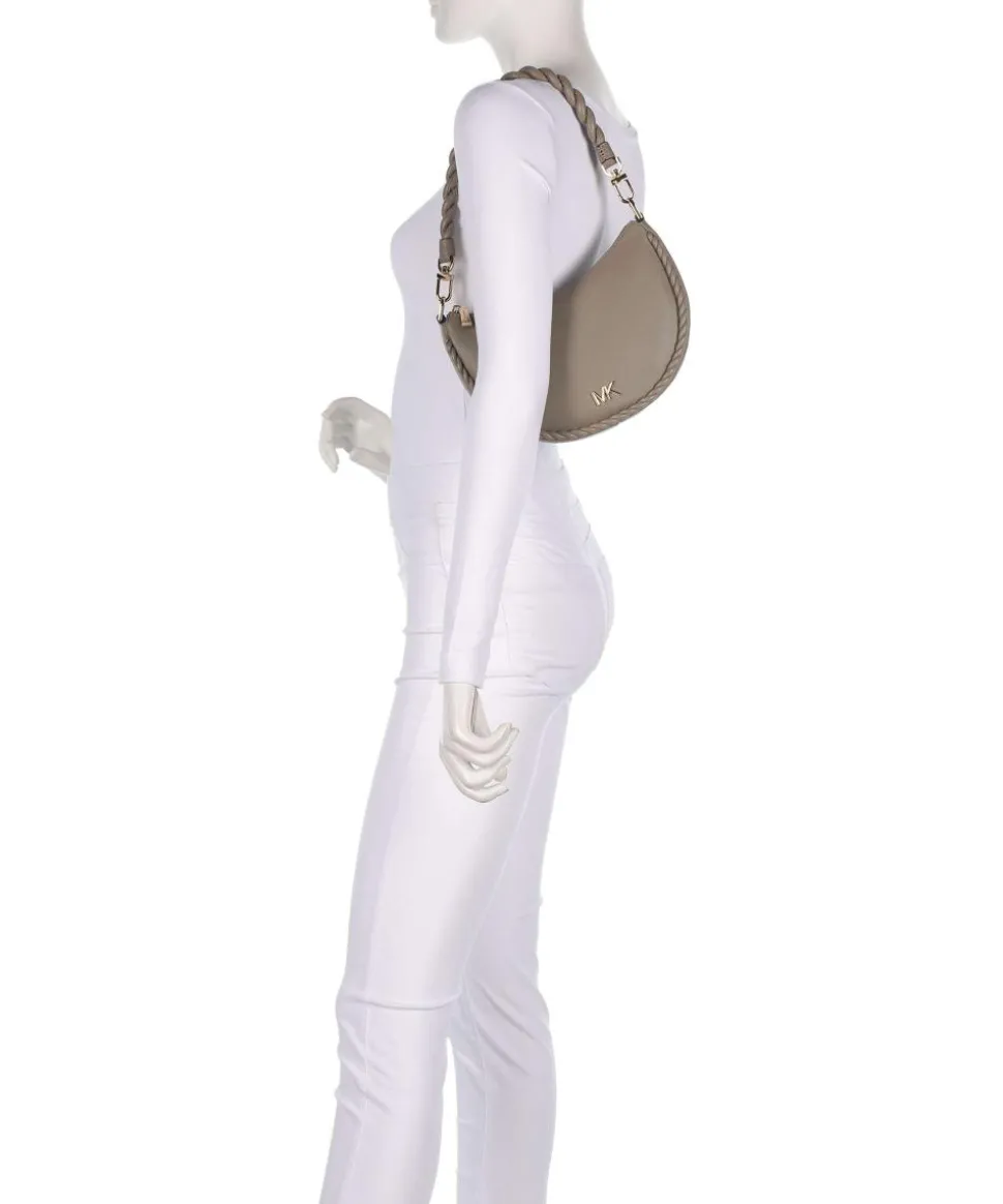 Kyla Small Schultertasche fein genarbtes Rindsleder taupe