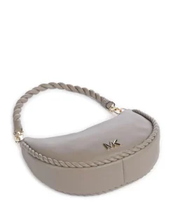 Kyla Small Schultertasche fein genarbtes Rindsleder taupe