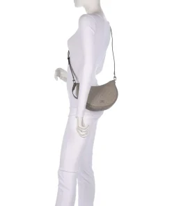 Kyla Small Schultertasche Lederimitat taupe