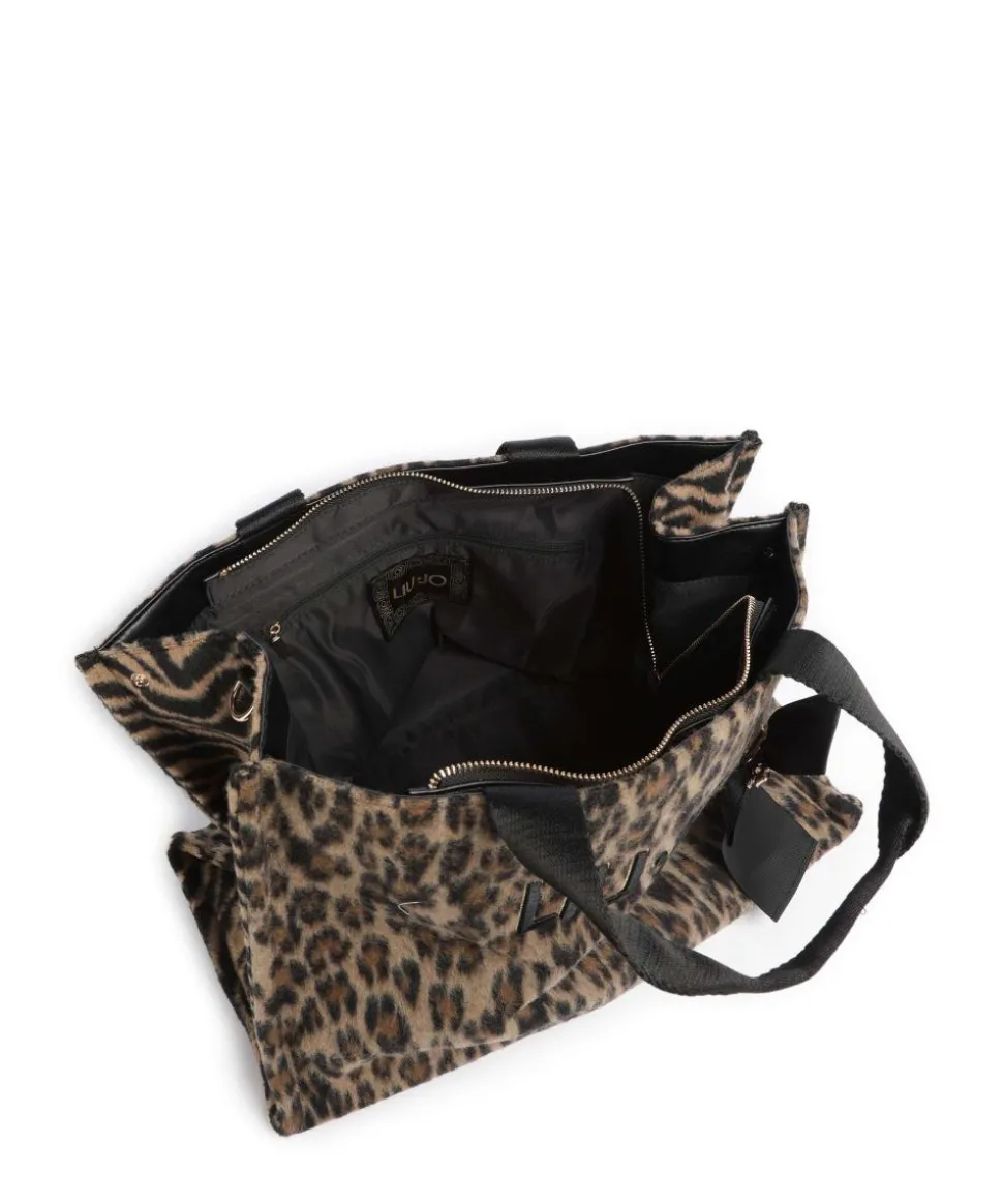 L Handtasche Polyester braun