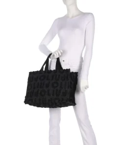 L Shopper Textil schwarz