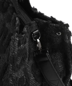 L Shopper Textil schwarz