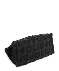 L Shopper Textil schwarz