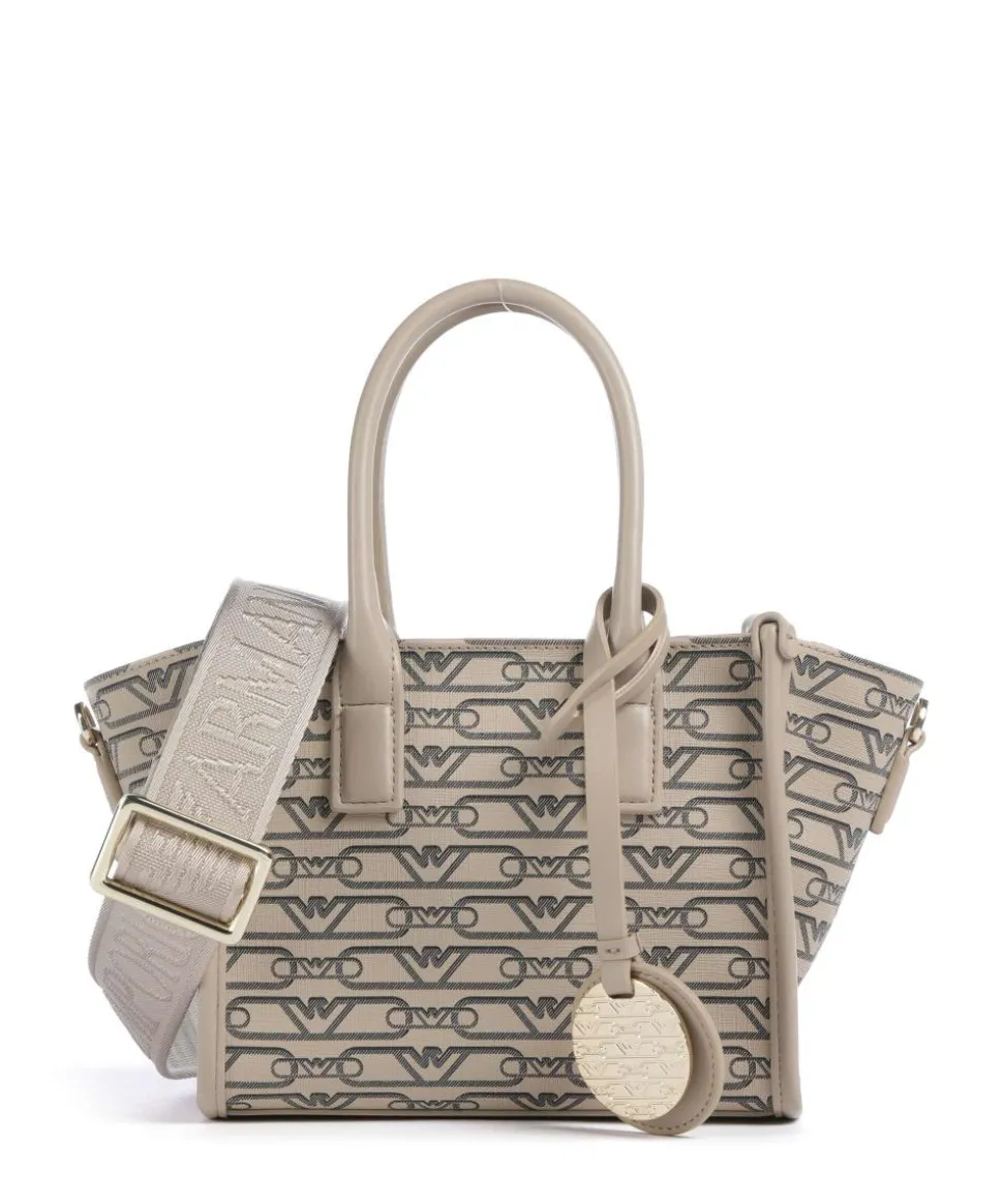 La Gio Umhängetasche Lederimitat beige